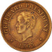 Haiti, 5 Centimes, 1863, BB, Bronzo, KM:39
