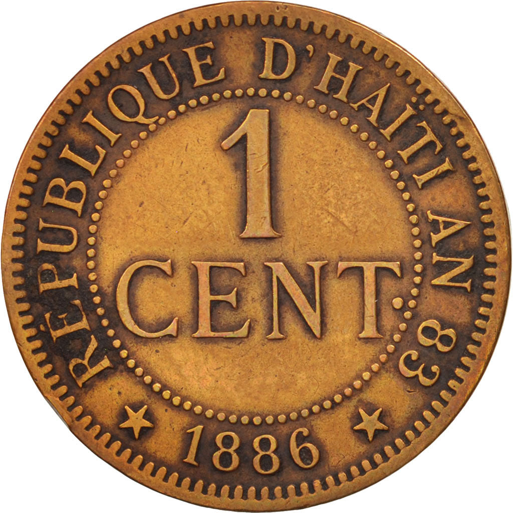 Haiti, Centime, 1886, Paris, EF(40-45), Bronze, KM:48