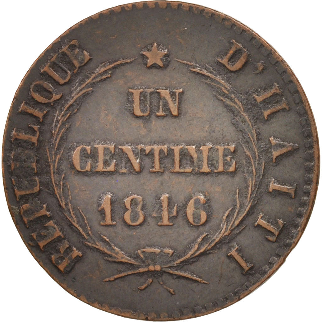 Moneta, Haiti, Centime, 1846, BB, Rame, KM:24