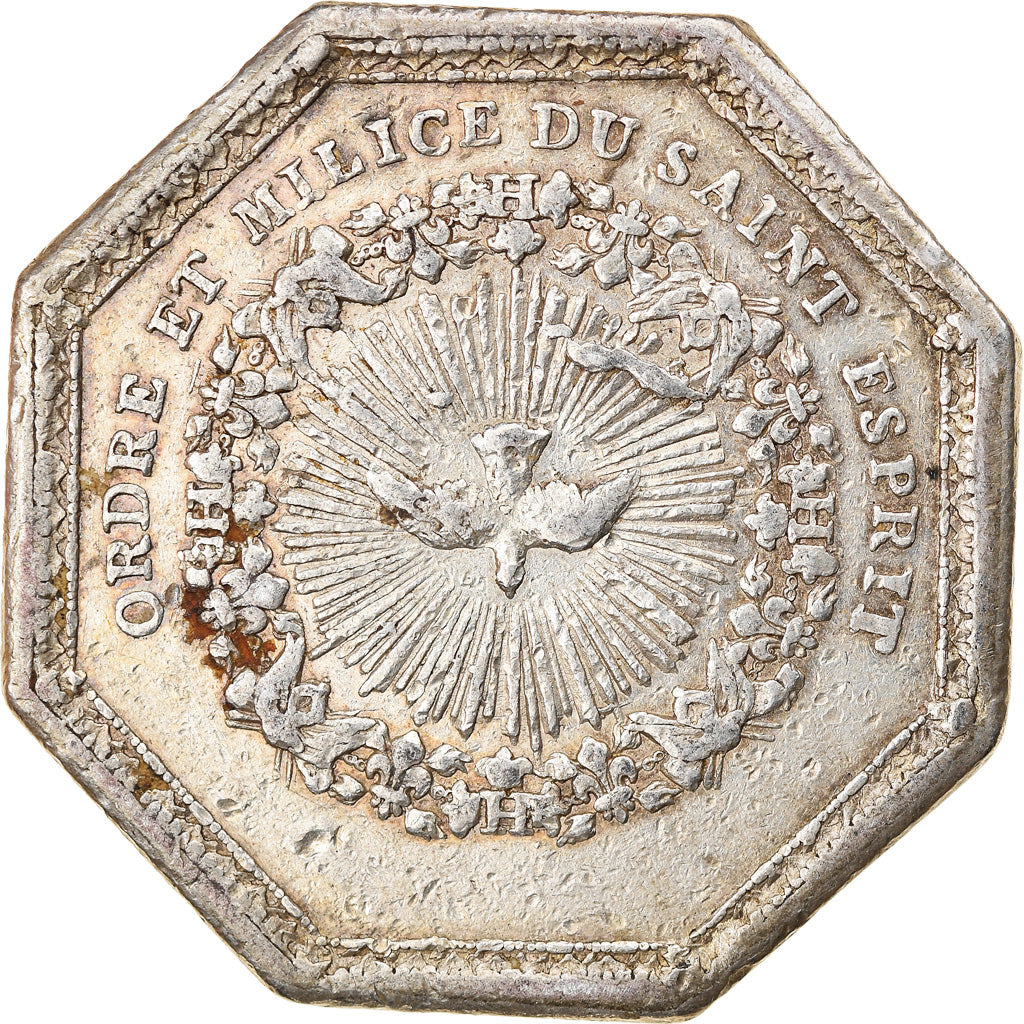 France, Token, Louis XVI, Ordre du Saint Esprit, History, VF(30-35), Silver