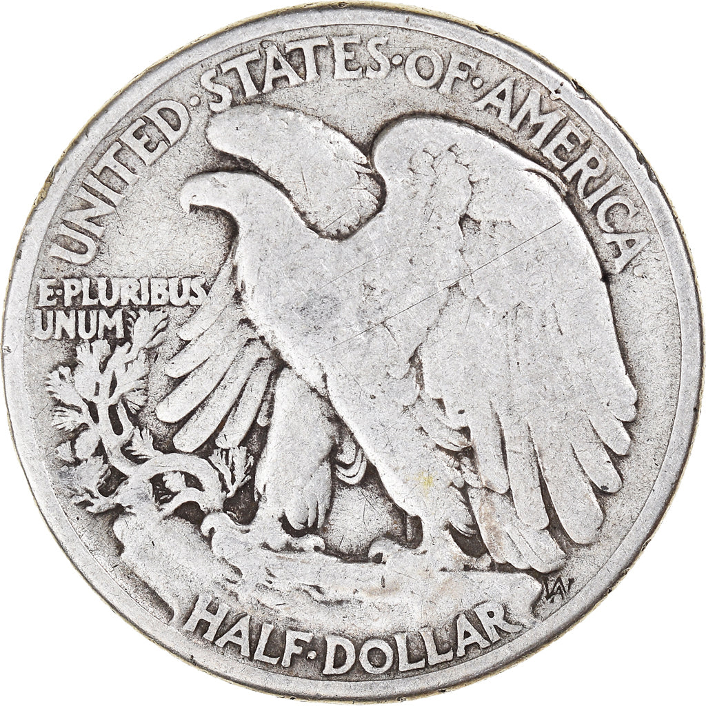 Coin, United States, Walking Liberty Half Dollar, Half Dollar, 1942, U.S. Mint