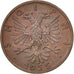 Moneta, Albania, Zog I, Qindar Ar, 1935, Rome, SPL-, Bronzo, KM:14