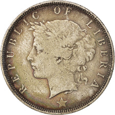 Liberia, 50 Cents, 1906, Heaton, Birmingham, England, VF(30-35), Silver, KM:9