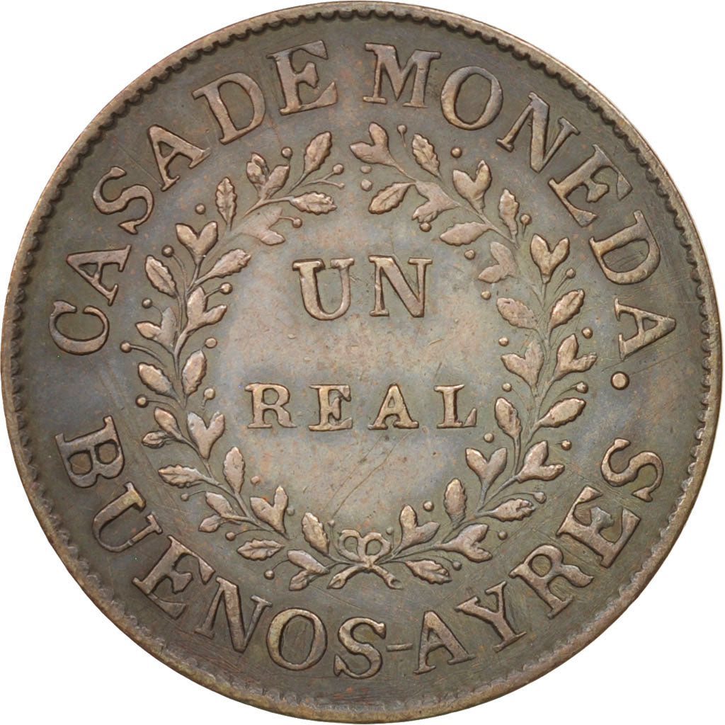 Argentina, BUENOS AIRES, Real, 1840, BB+, Rame, KM:7