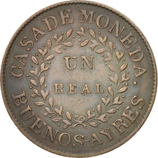 Argentina, BUENOS AIRES, Real, 1840, BB+, Rame, KM:7