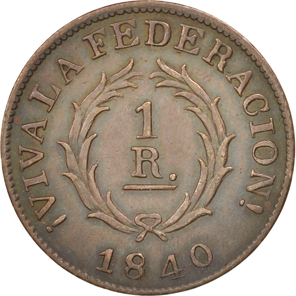 Argentina, BUENOS AIRES, Real, 1840, BB+, Rame, KM:7