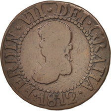 Moneda, España, MAJORCA, Ferdinand VII, 12 Dineros, 1812, Majorque, BC+, Cobre