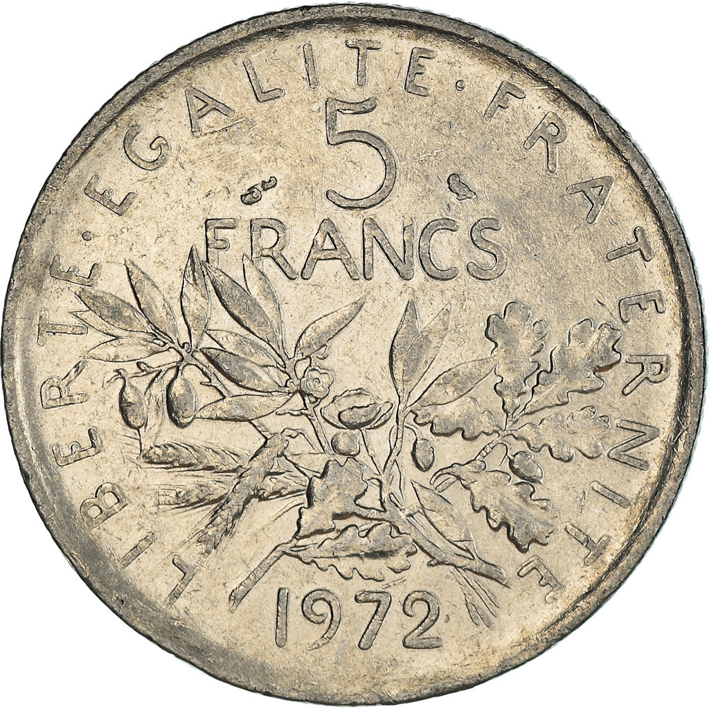 Monnaie, France, 5 Francs, 1972, TB+, Cupro-nickel, Gadoury:771, KM:926a.1