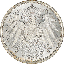 Coin, GERMANY - EMPIRE, Wilhelm II, Mark, 1915, Berlin, MS(65-70), Silver, KM:14