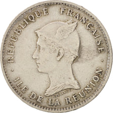 Coin, Réunion, 50 Centimes, 1896, EF(40-45), Copper-nickel, KM:4
