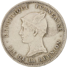 Monnaie, Réunion, 50 Centimes, 1896, TTB, Copper-nickel, KM:4