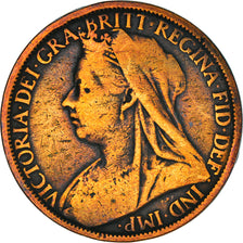 Coin, Great Britain, Victoria, Penny, 1900, VF(20-25), Bronze, KM:790