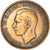 Moneda, Gran Bretaña, George VI, Penny, 1947, BC+, Bronce, KM:845