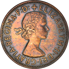Moneta, Gran Bretagna, Elizabeth II, Penny, 1961, BB+, Bronzo, KM:897