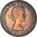 Moneta, Gran Bretagna, Elizabeth II, Penny, 1961, BB+, Bronzo, KM:897