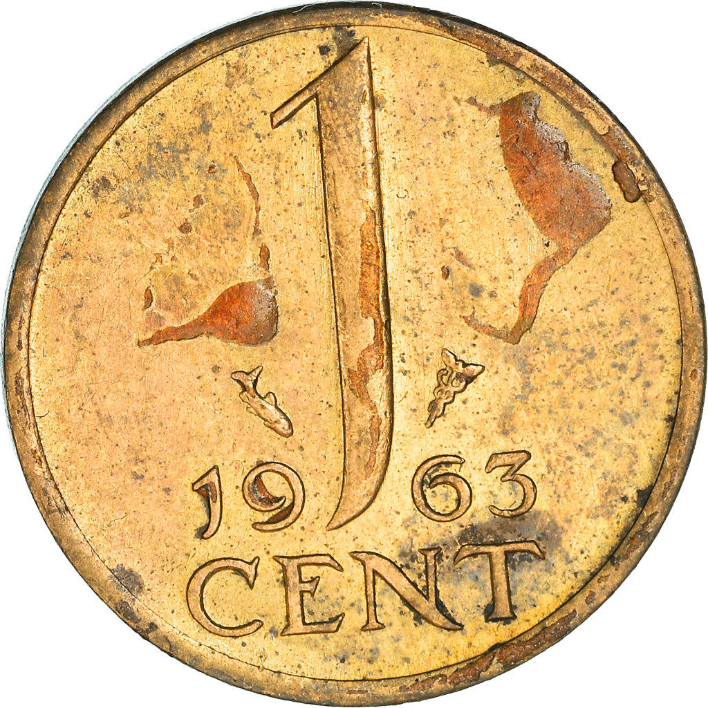 Münze, Niederlande, Juliana, Cent, 1963, S, Bronze, KM:180