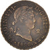 Spain, Ferdinand VII, 2 Maravedis, 1820, Segovia, EF(40-45), Copper, KM:487.1
