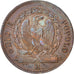 Moneda, Estados italianos, ROMAN REPUBLIC, Baiocco, 1849, Roma, MBC+, Cobre