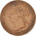 Moneda, ESTE DE ÁFRICA, Victoria, Pice, 1898, MBC, Bronce, KM:1