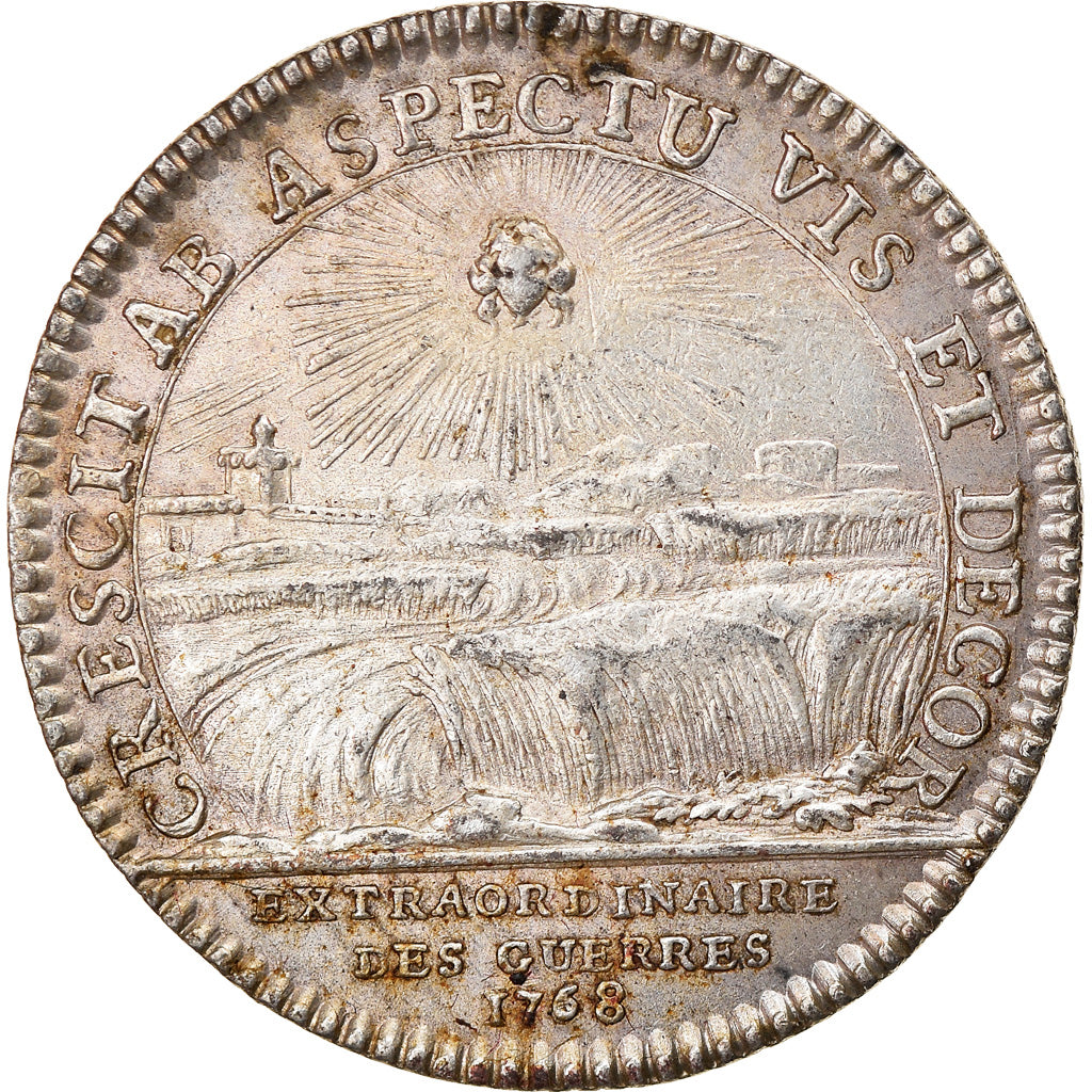 Francia, Token, Louis XV, Extraordinaire des Guerres, History, 1768, Roettiers