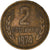 Monnaie, Bulgarie, 2 Stotinki, 1974, TB+, Laiton, KM:85