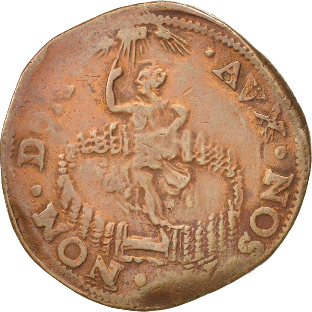 Coin, Spanish Netherlands, Liard, 1555-1598, VF(30-35), Copper