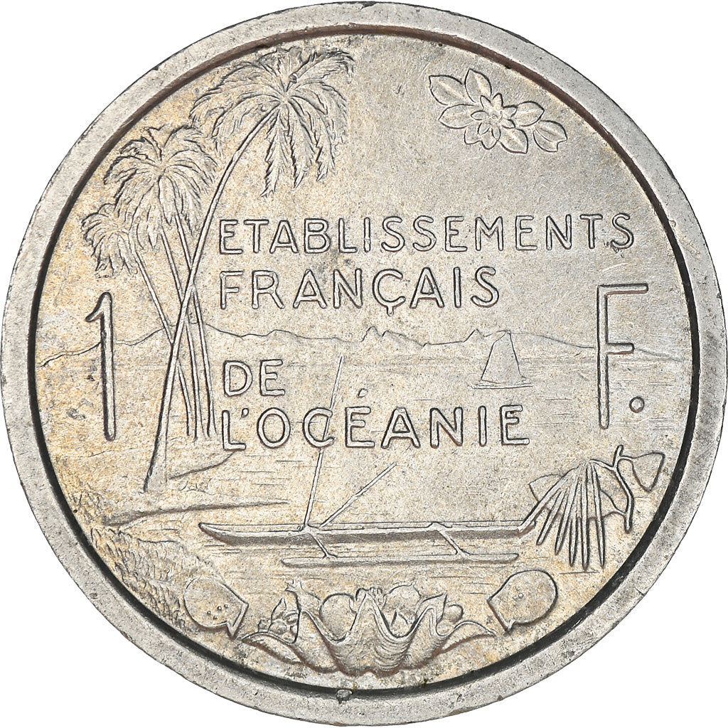 Coin, FRENCH OCEANIA, Franc, 1949, MS(63), Aluminum, KM:2