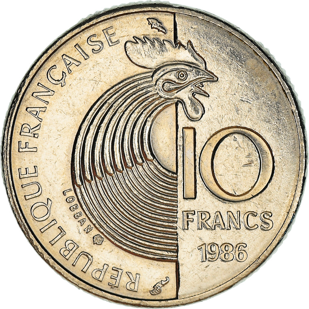 Moneta, Francia, 10 Francs, 1986, Paris, BB, Argento, KM:958a, Gadoury:825