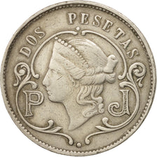 Moneta, Spagna, 2 Pesetas, BB, Rame-nichel