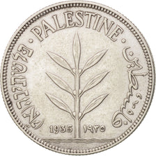 Palestina, 100 Mils, 1935, BB+, Argento, KM:7