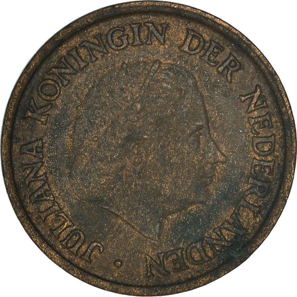 Moneta, Paesi Bassi, Juliana, 5 Cents, 1953, MB, Bronzo, KM:181