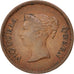 Moneta, Insediamenti dello Stretto, Victoria, 1/4 Cent, 1845, BB, Rame, KM:1