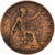Moneda, Gran Bretaña, George V, Penny, 1917, BC, Bronce, KM:810