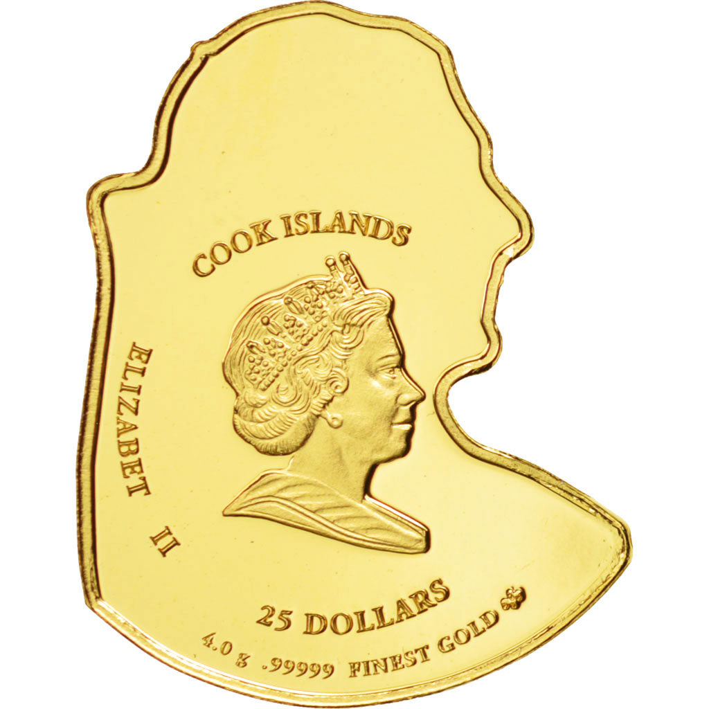 Moneta, Isole Cook, 25 Dollars, 2007, FDC, Oro