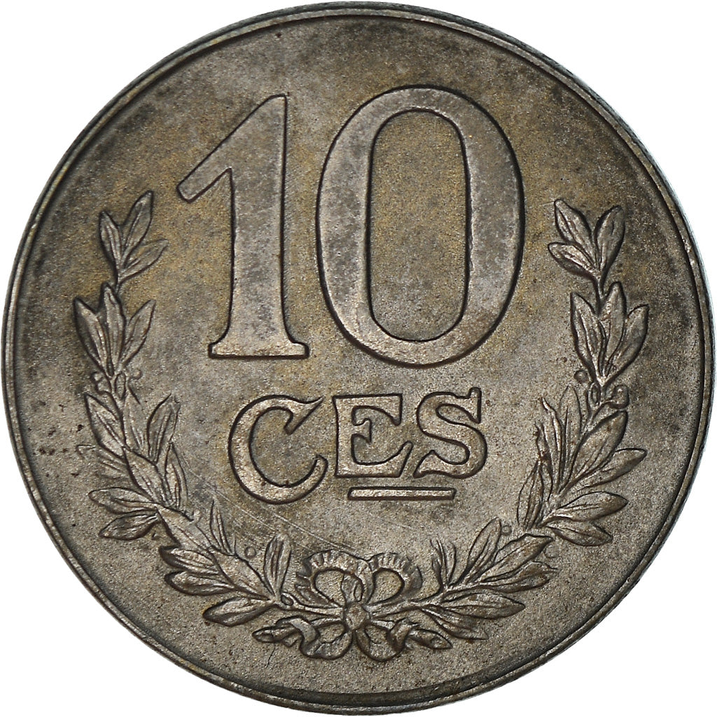 Coin, Luxembourg, Charlotte, 10 Centimes, 1918, EF(40-45), Iron, KM:31