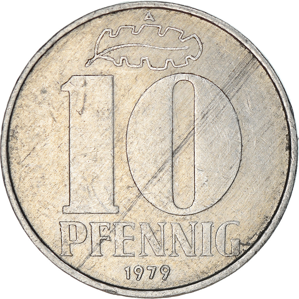 Munten, DUITSE DEMOCRATISCHE REPUBLIEK, 10 Pfennig, 1979, Berlin, FR+