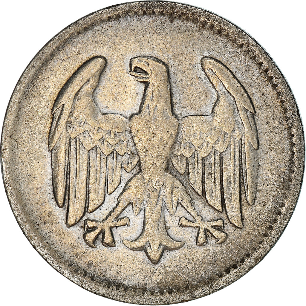 Coin, GERMANY, WEIMAR REPUBLIC, Mark, 1924, Berlin, VF(30-35), Silver, KM:42