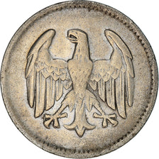 Coin, GERMANY, WEIMAR REPUBLIC, Mark, 1924, Berlin, VF(30-35), Silver, KM:42