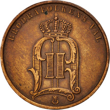 Suède, Oscar II, 5 Öre, 1897, TTB, Bronze, KM:757