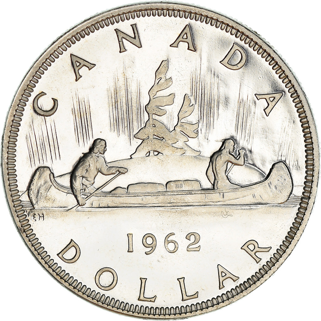 Coin, Canada, Elizabeth II, Dollar, 1962, Royal Canadian Mint, Ottawa, MS(63)