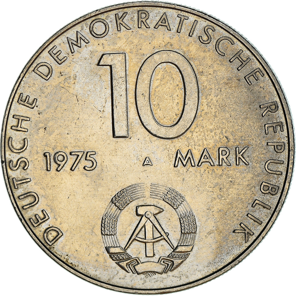 Coin, GERMAN-DEMOCRATIC REPUBLIC, 10 Mark, 1975, Berlin, EF(40-45)
