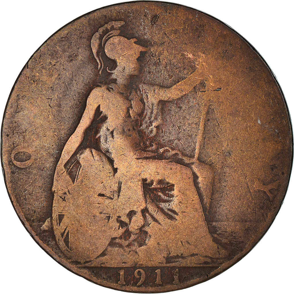 Munten, Groot Bretagne, George V, Penny, 1911, ZG+, Bronzen, KM:810