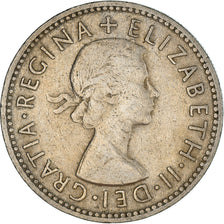 Coin, Great Britain, Elizabeth II, Shilling, 1954, VF(20-25), Copper-nickel