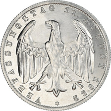 Coin, GERMANY, WEIMAR REPUBLIC, 3 Mark, 1922, Berlin, AU(50-53), Aluminum, KM:28