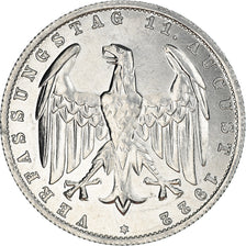 Coin, GERMANY, WEIMAR REPUBLIC, 3 Mark, 1922, Berlin, EF(40-45), Aluminum, KM:28