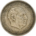 Moneda, España, Caudillo and regent, 5 Pesetas, 1966, BC+, Cobre - níquel