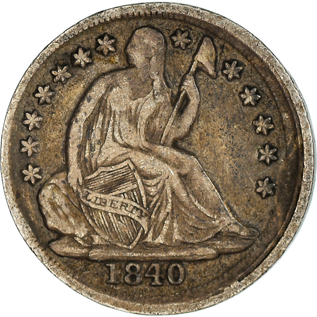 Münze, Vereinigte Staaten, Seated Liberty Half Dime, Half Dime, 1840, U.S.