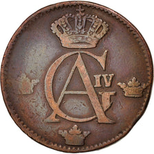 Schweden, Gustaf IV Adolf, 1/2 Skilling, 1807, VF(30-35), Copper, KM:565