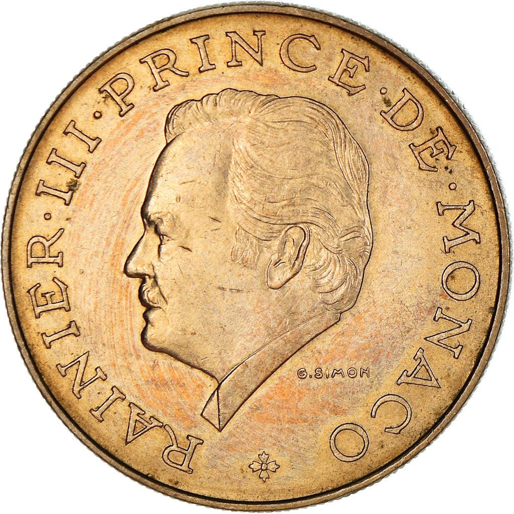 Coin, Monaco, Rainier III, 10 Francs, 1982, EF(40-45), Copper-Nickel-Aluminum