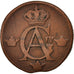 Moneta, Svezia, Gustaf IV Adolf, 1/2 Skilling, 1809, MB+, Rame, KM:565